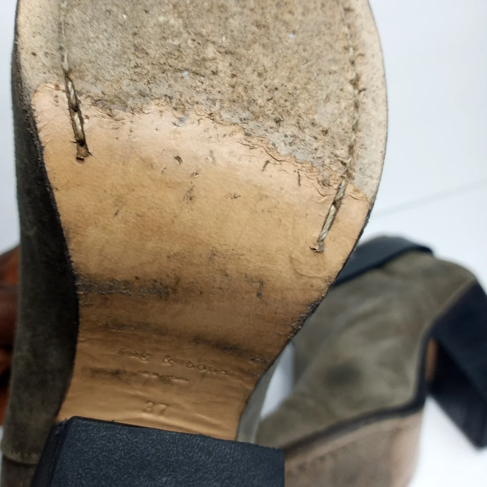 Rag & Bone Harrow Suede Ankle Boot, Clay